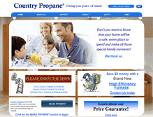 Tablet Screenshot of countrypropaneinc.com